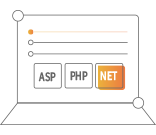 支持ASP、PHP、.Net等多種語(yǔ)言開發(fā)